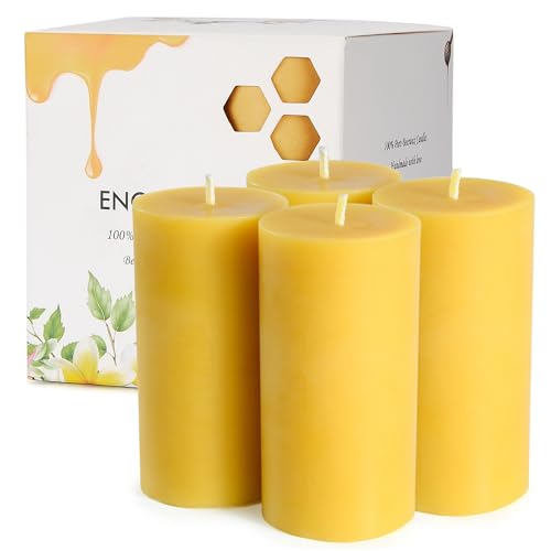 2x4 Inch and 3x6 Inch Beeswax Pillar Candles - Unscented, Smokeless and Dripless
| Beeswax Pillar Candles - 2x4 Inch an