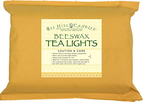 100% Pure Beeswax Tea Light Candles for Home Decor and Scented Ambience
| 100% Pure Beeswax Tea Light Candles for Relax