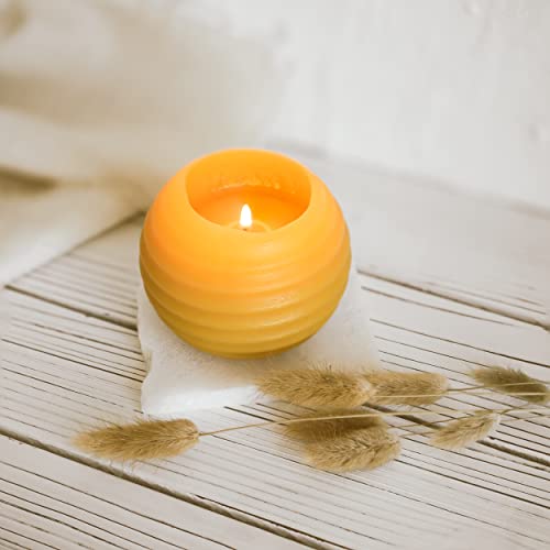 100% Pure Beeswax Candle for Home Decor with 45 Hour Burn Time
| Natural Beeswax Candle with Cotton Wick for Relaxation
