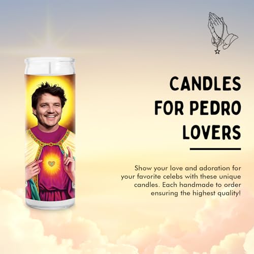 Pedro Celebrity Soy Wax candle - Unique gift for TV and movie lovers - Handmade in USA
| Pedro Celebrity Soy Wax Candle