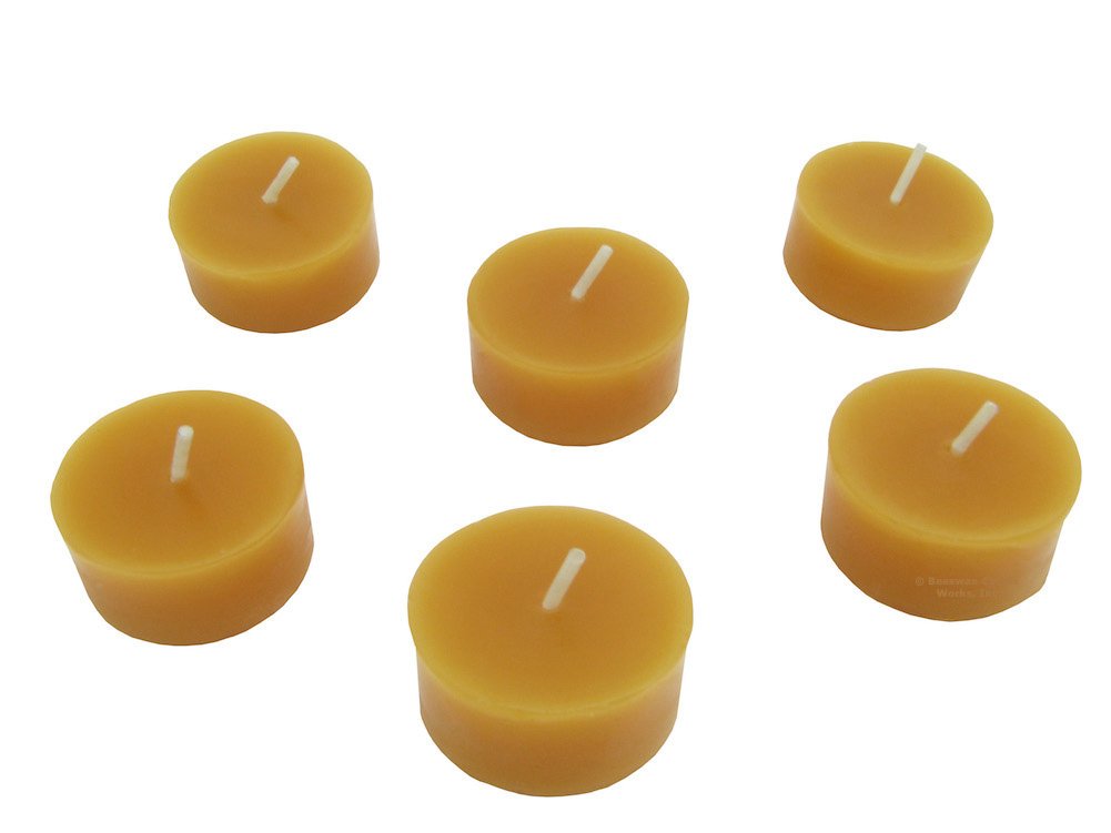 Beeswax Candle Works 6-Hour Tea Light Refills for Home Decor and Scented Ambiance (Pack of 36)
| 100% USA Beeswax Tea L