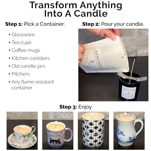 Phoenix Wick Candle Candle Making Kit - Transform Anything Into A Candle - Teakwood Scent, 7oz Wax Pack
Phoenix Wick Can