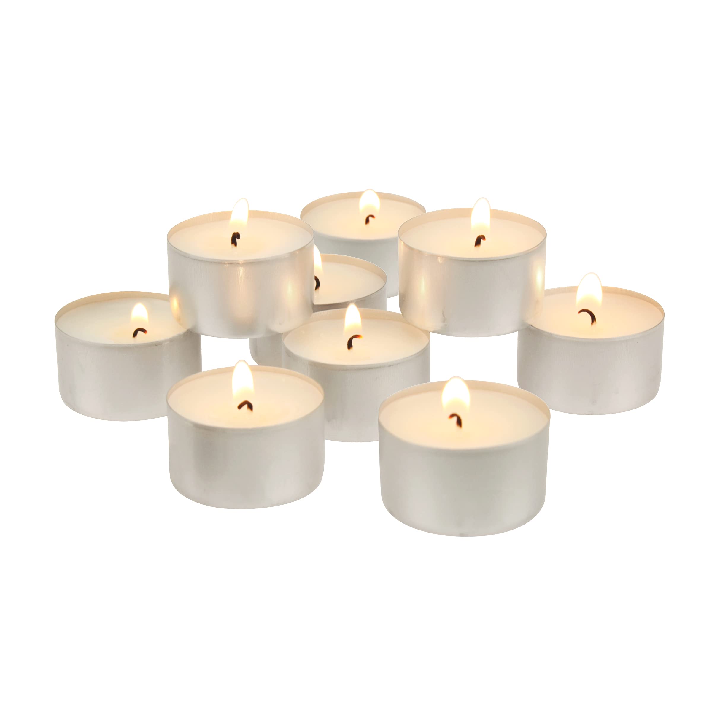 Stonebriar White Unscented Smokeless Long Burning Tea Light Candles for Home Decor
| Stonebriar 200 Count White Unscent